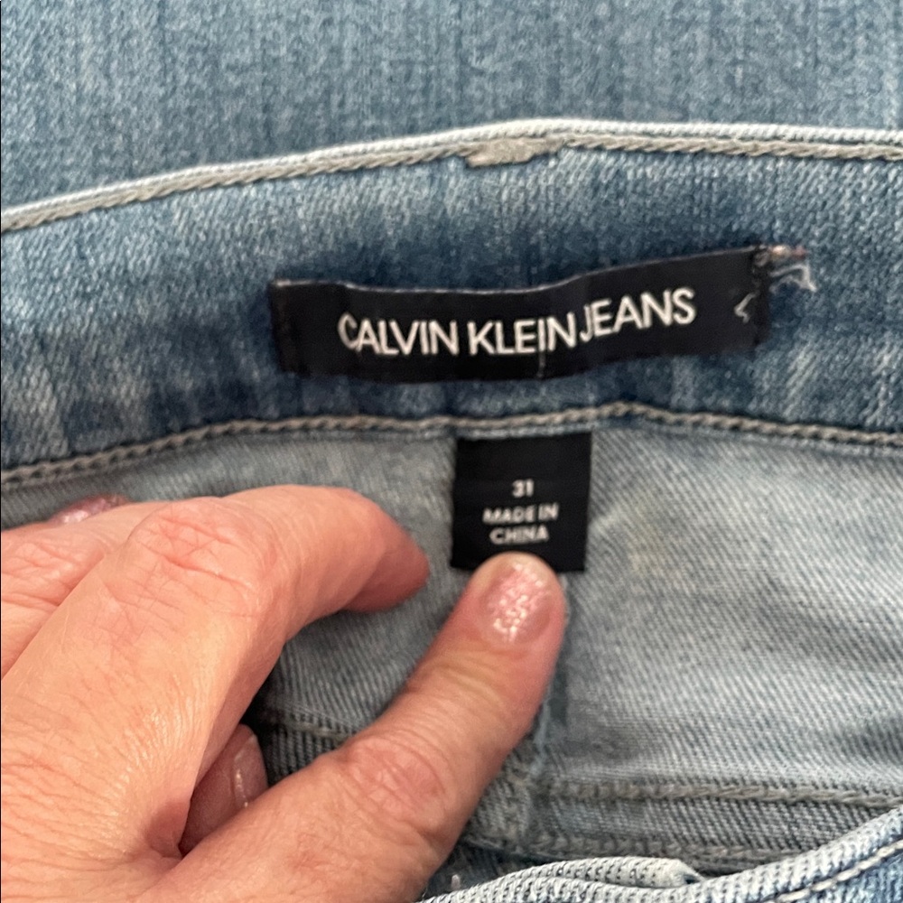 Calvin Klein Women's Denim Straight Leg Jeans - Picture 3 of 9